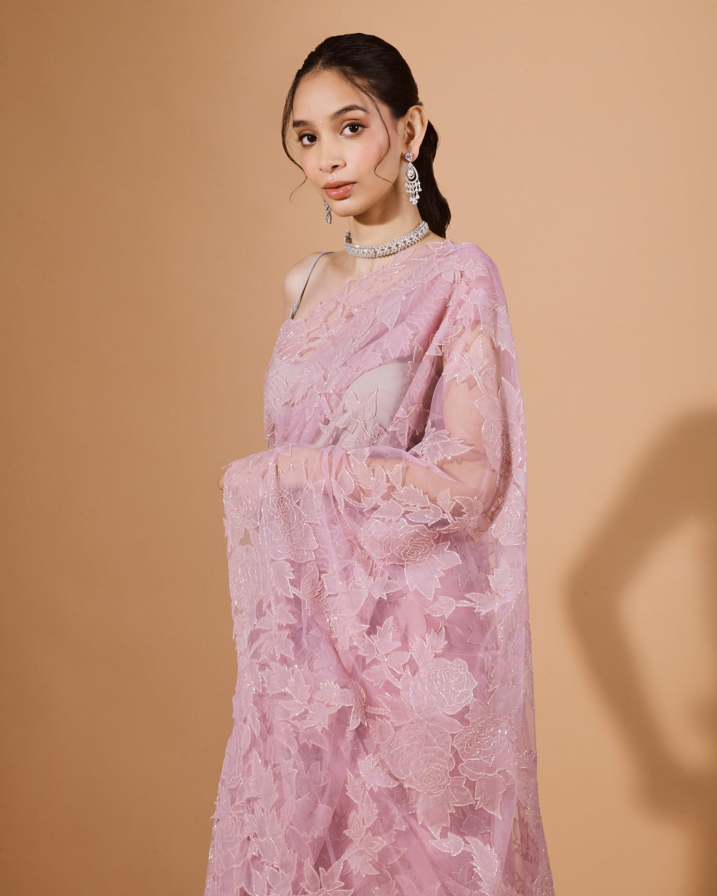 The Rosetta Applique Saree