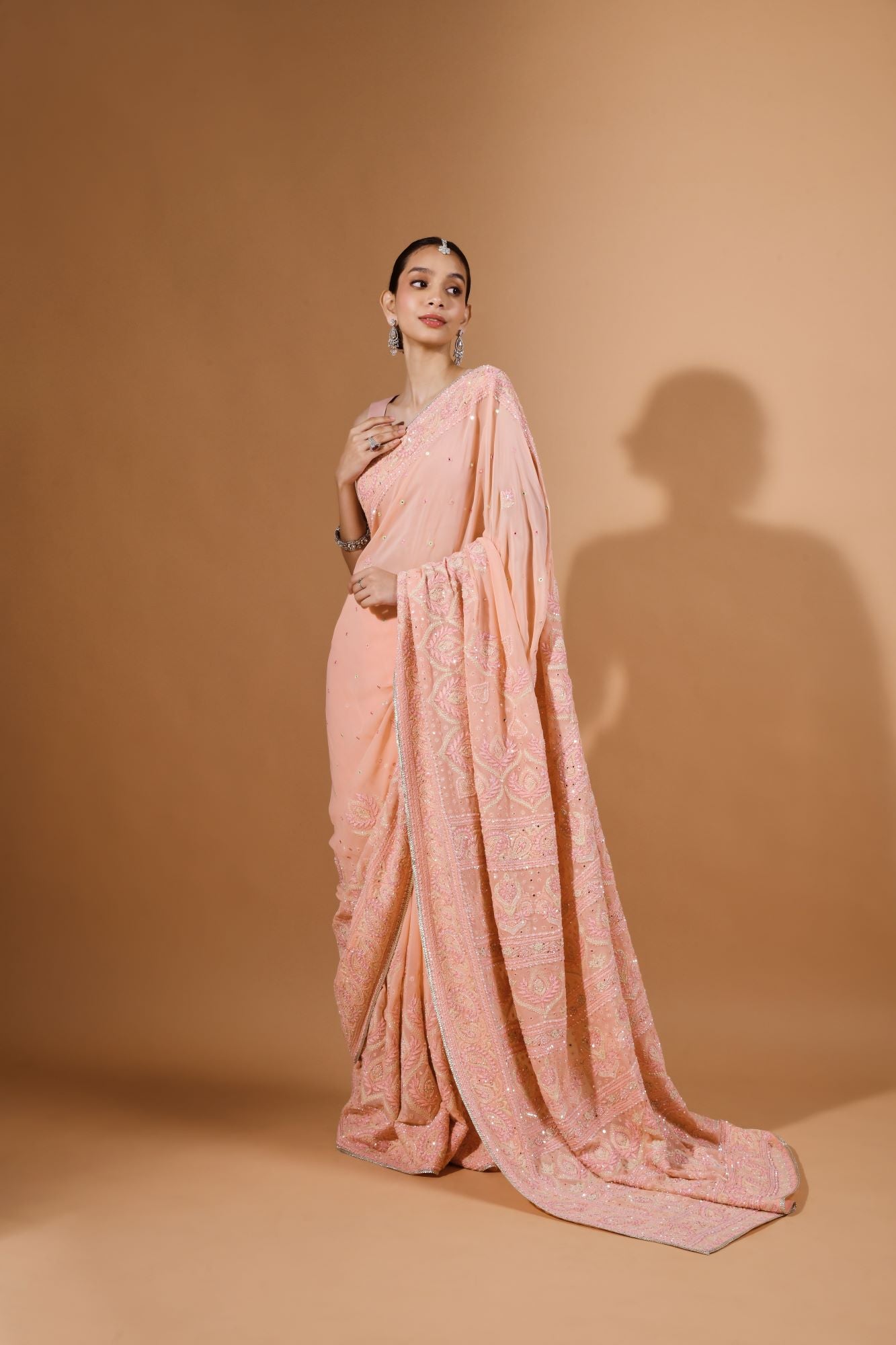 Pure Chikan Work Sari