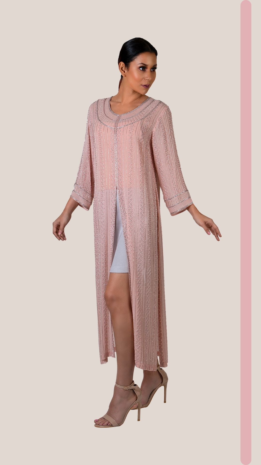 Pink Beaded Tunic