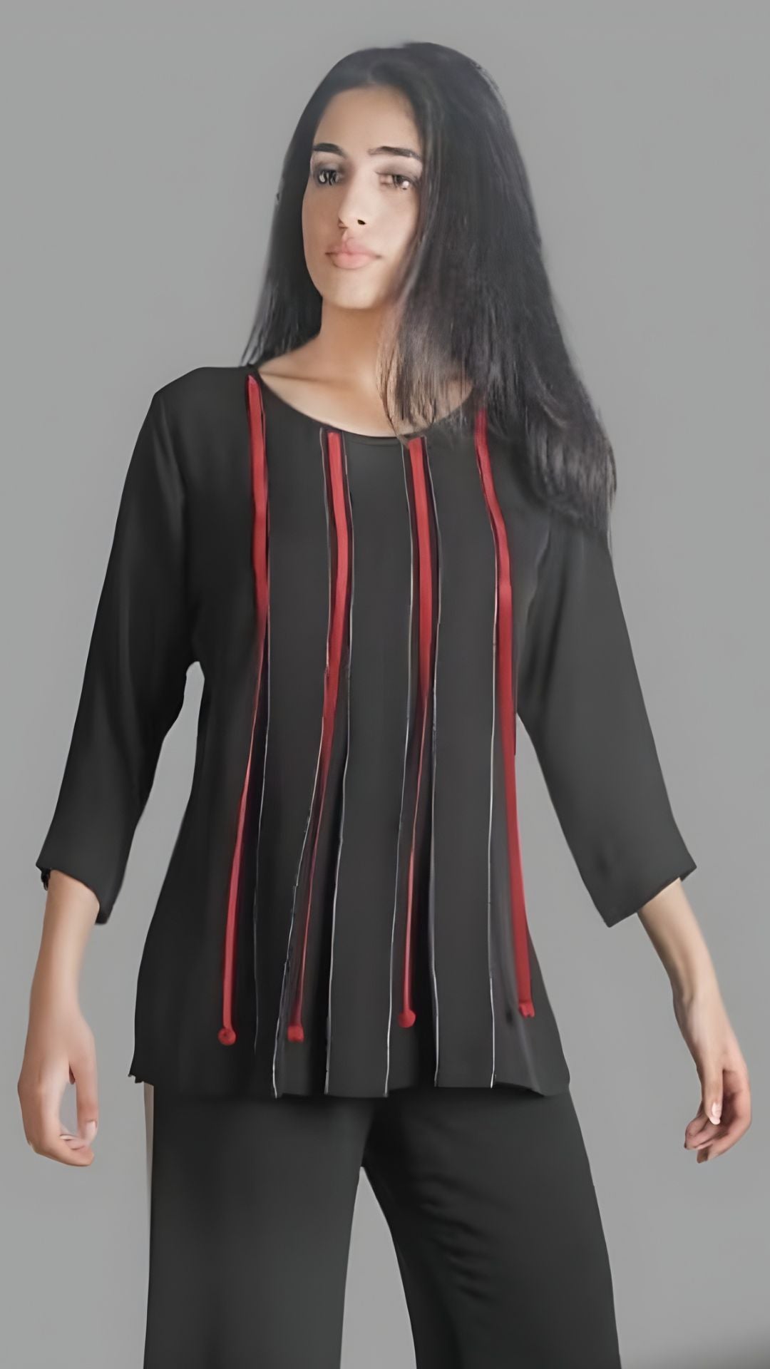 Black  Red Stripe Trouser