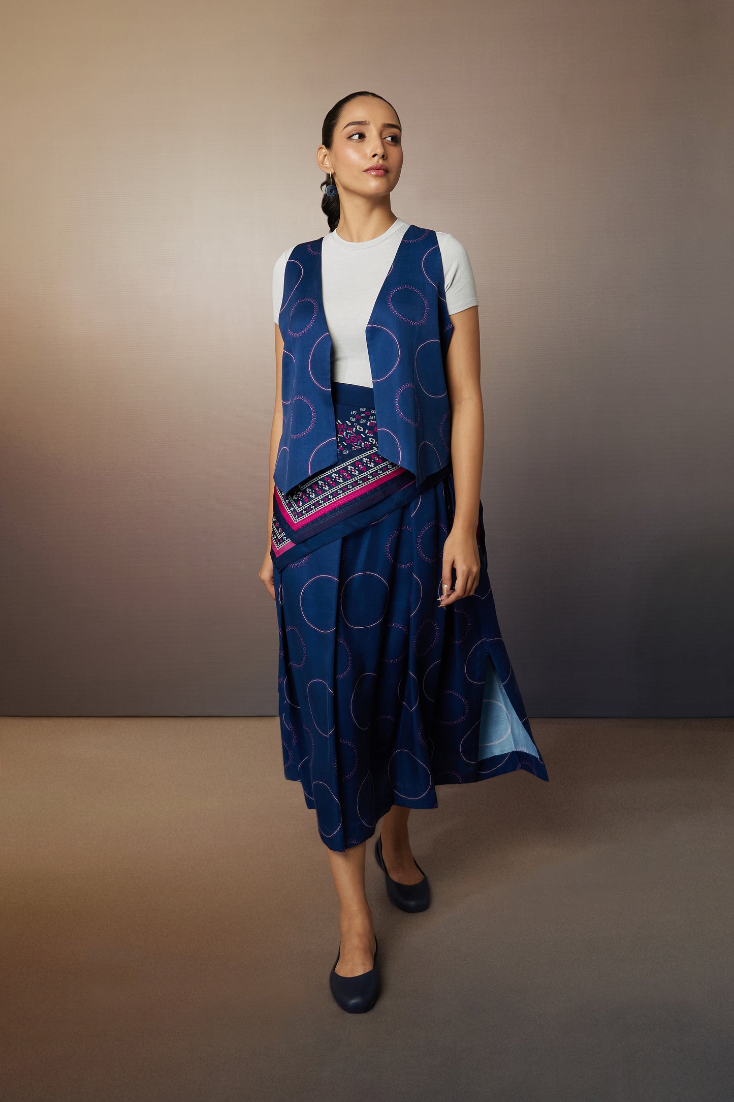 Navy Edit Polka Co-ord
