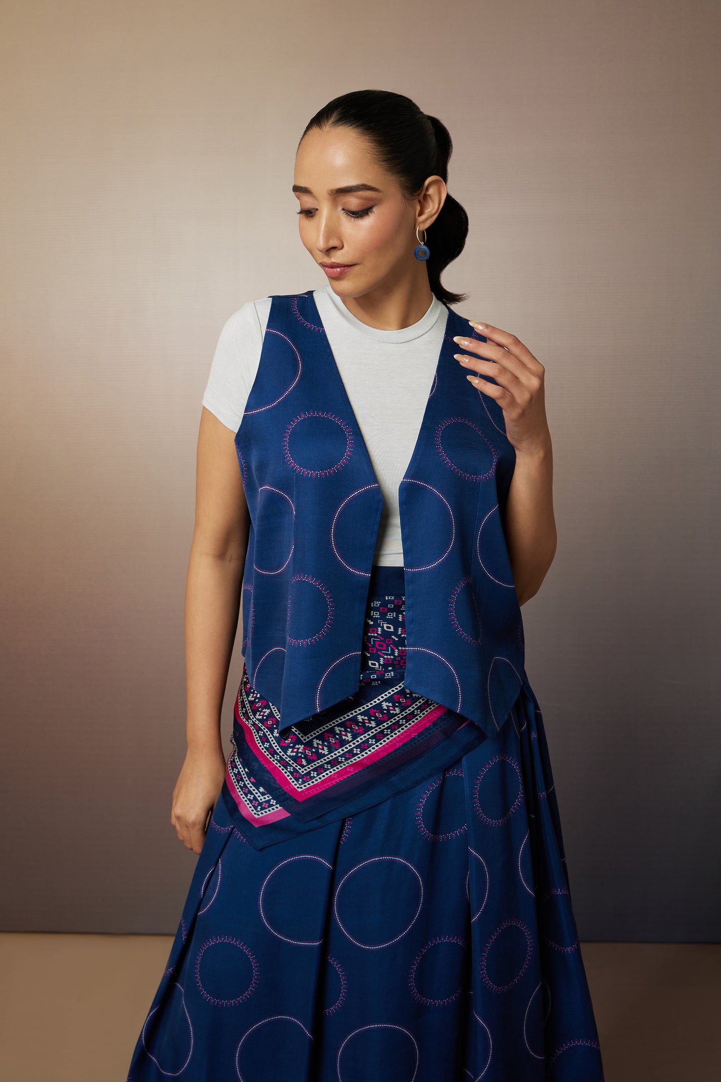 Navy Edit Polka Co-ord