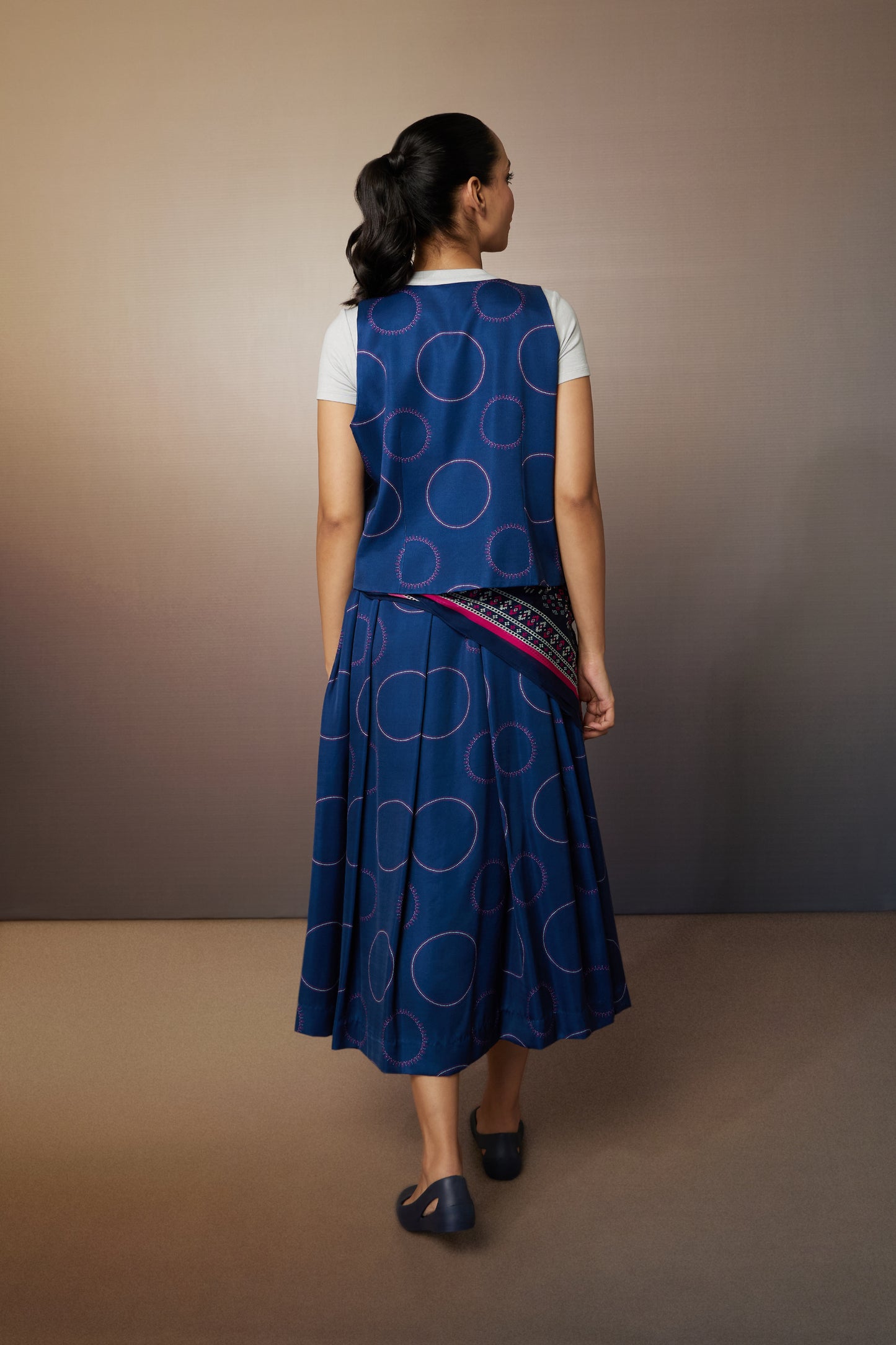 Navy Edit Polka Co-ord