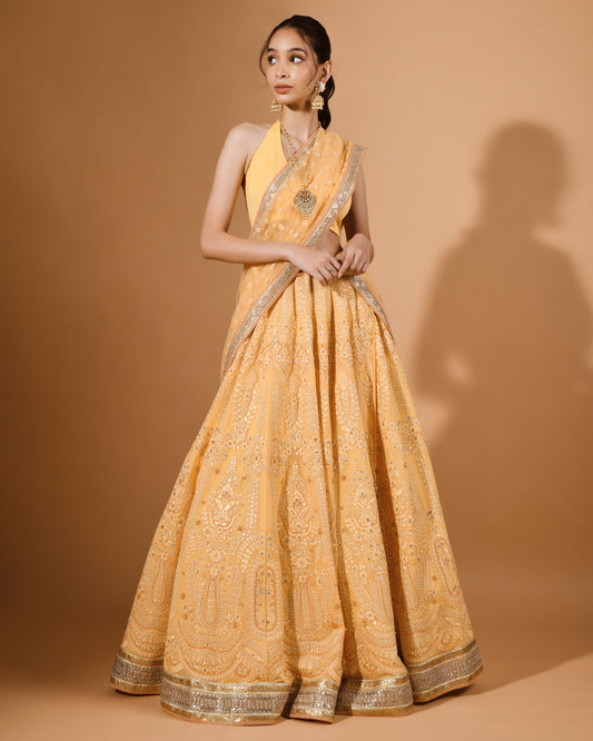 Mango Glow Ghagra