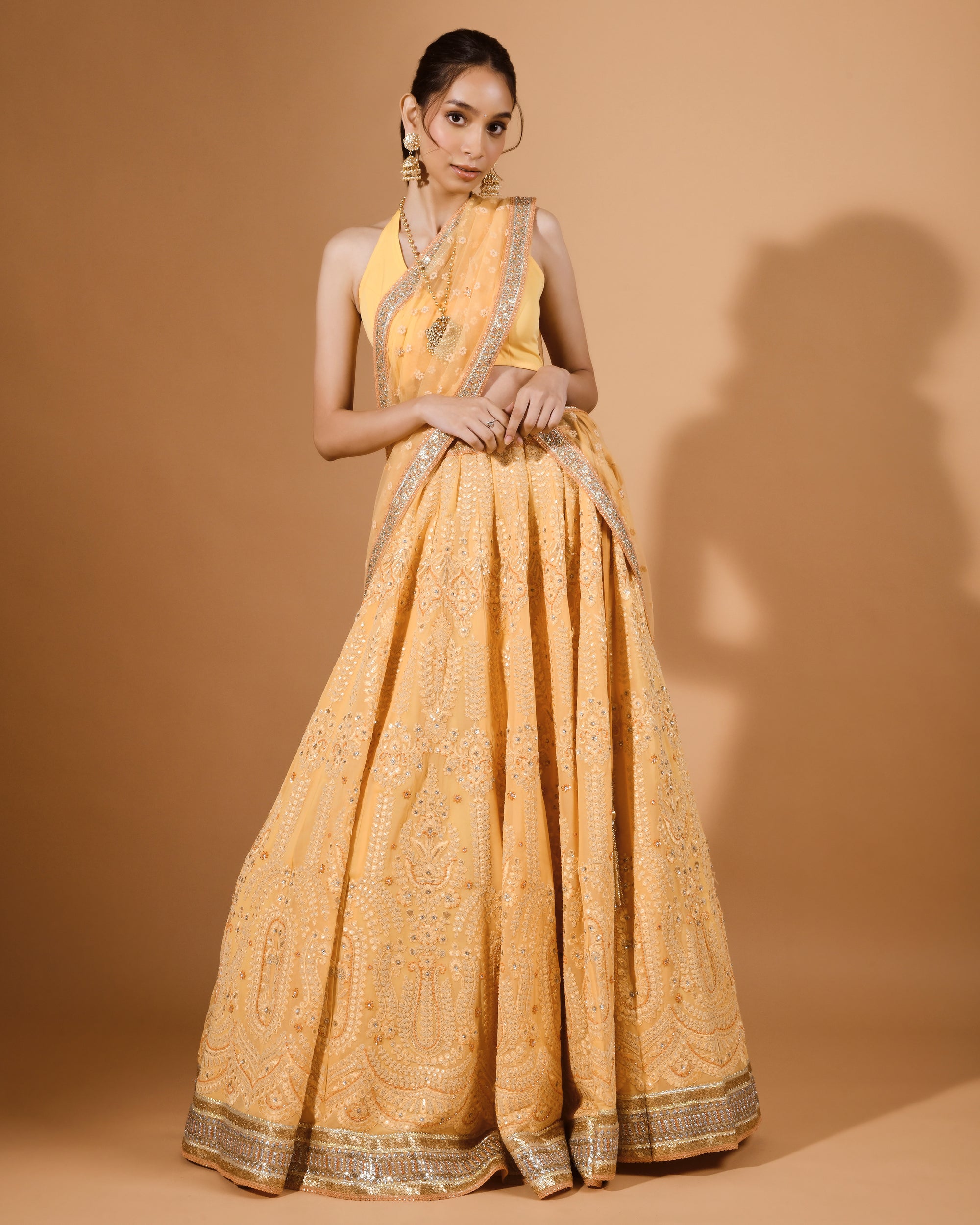 Mango Glow Ghagra