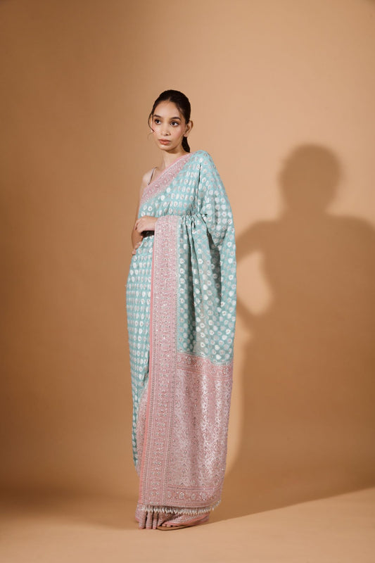 Handloom Georgette Sari