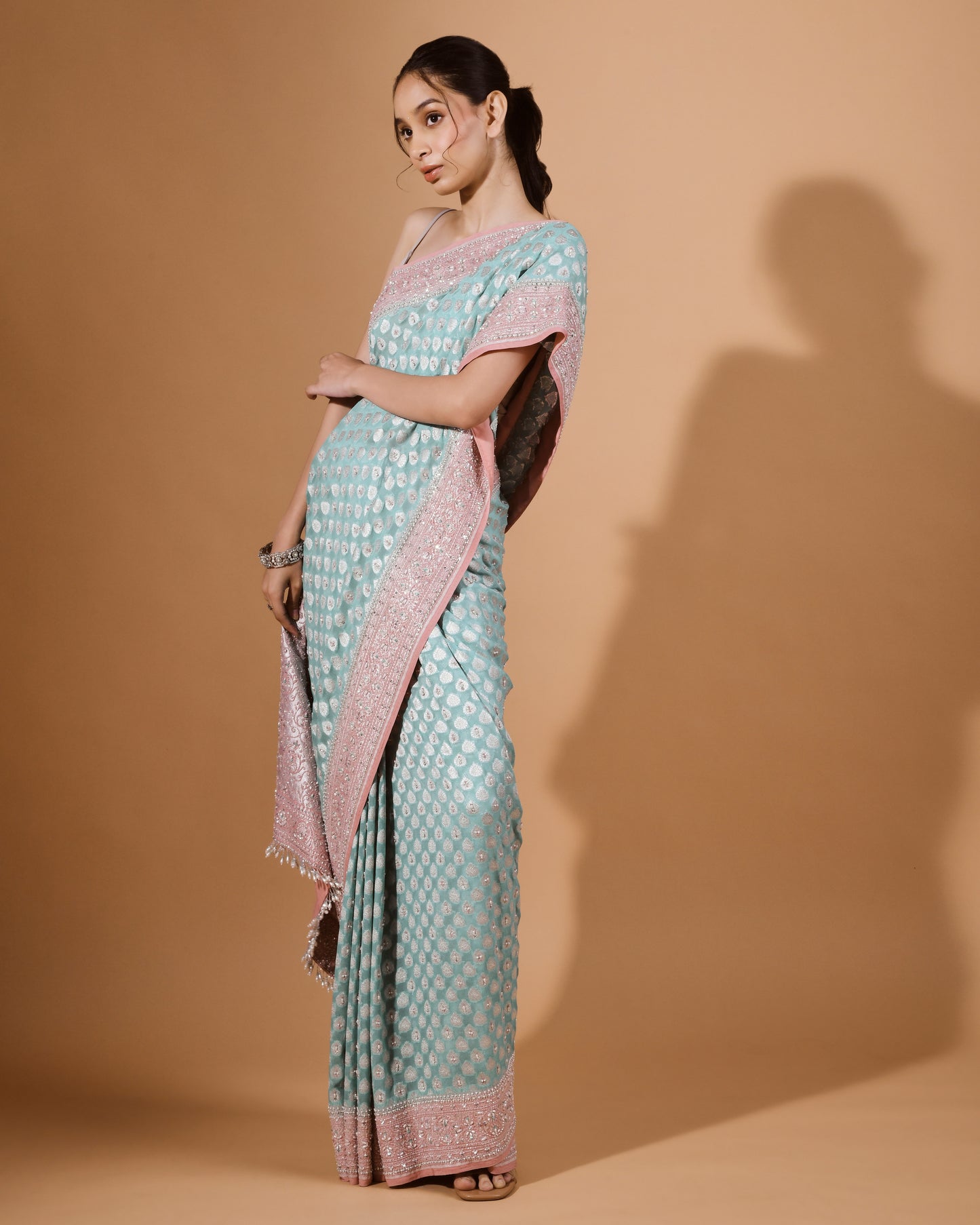 Handloom Georgette Sari