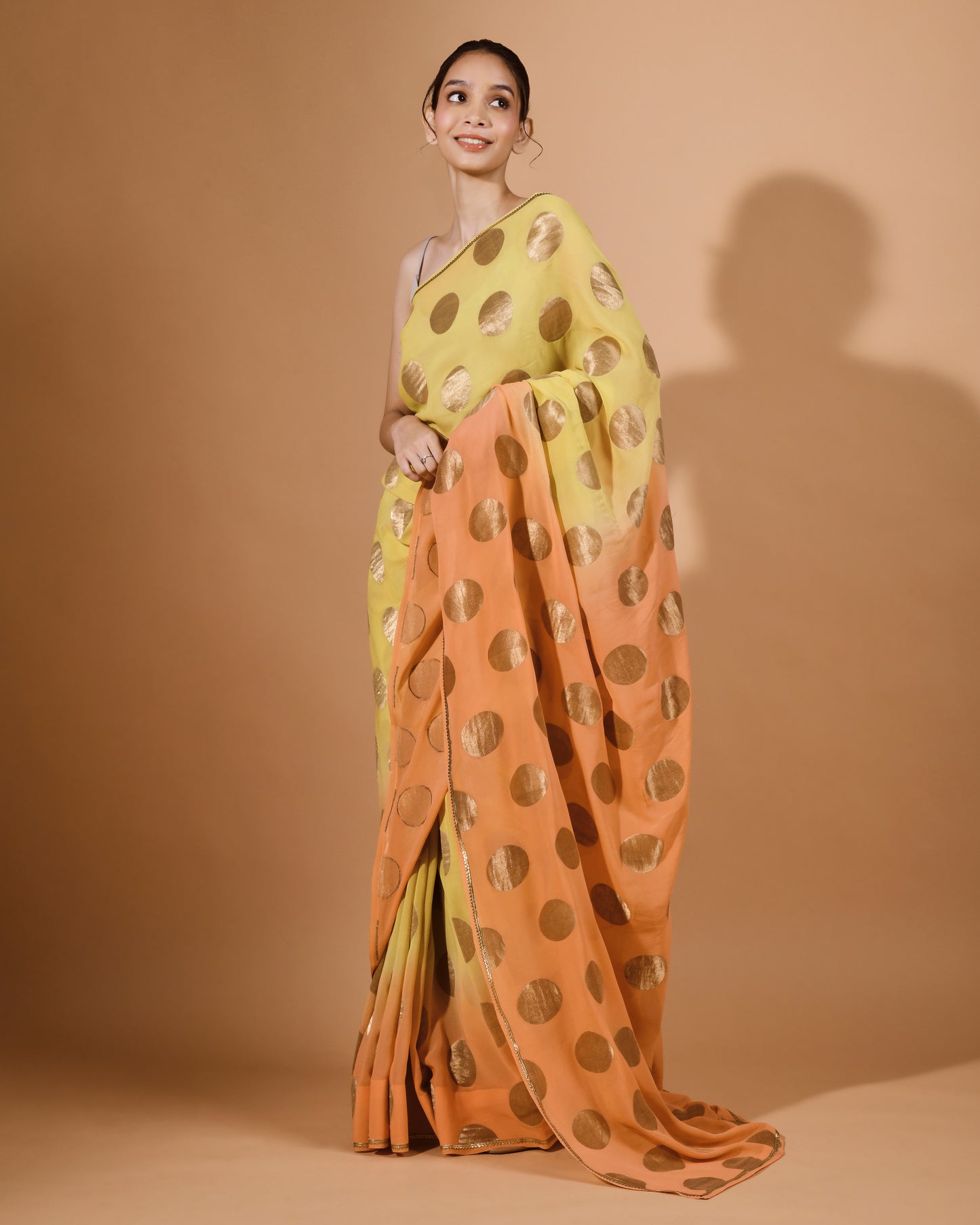 Ombre Polka Saree