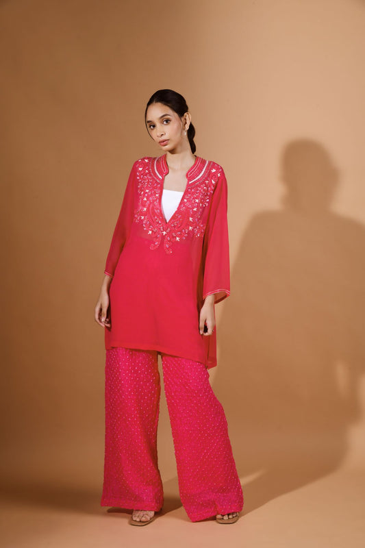 Kurti Bandhani Pant Set