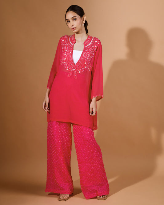 Kurti Bandhani Pant Set