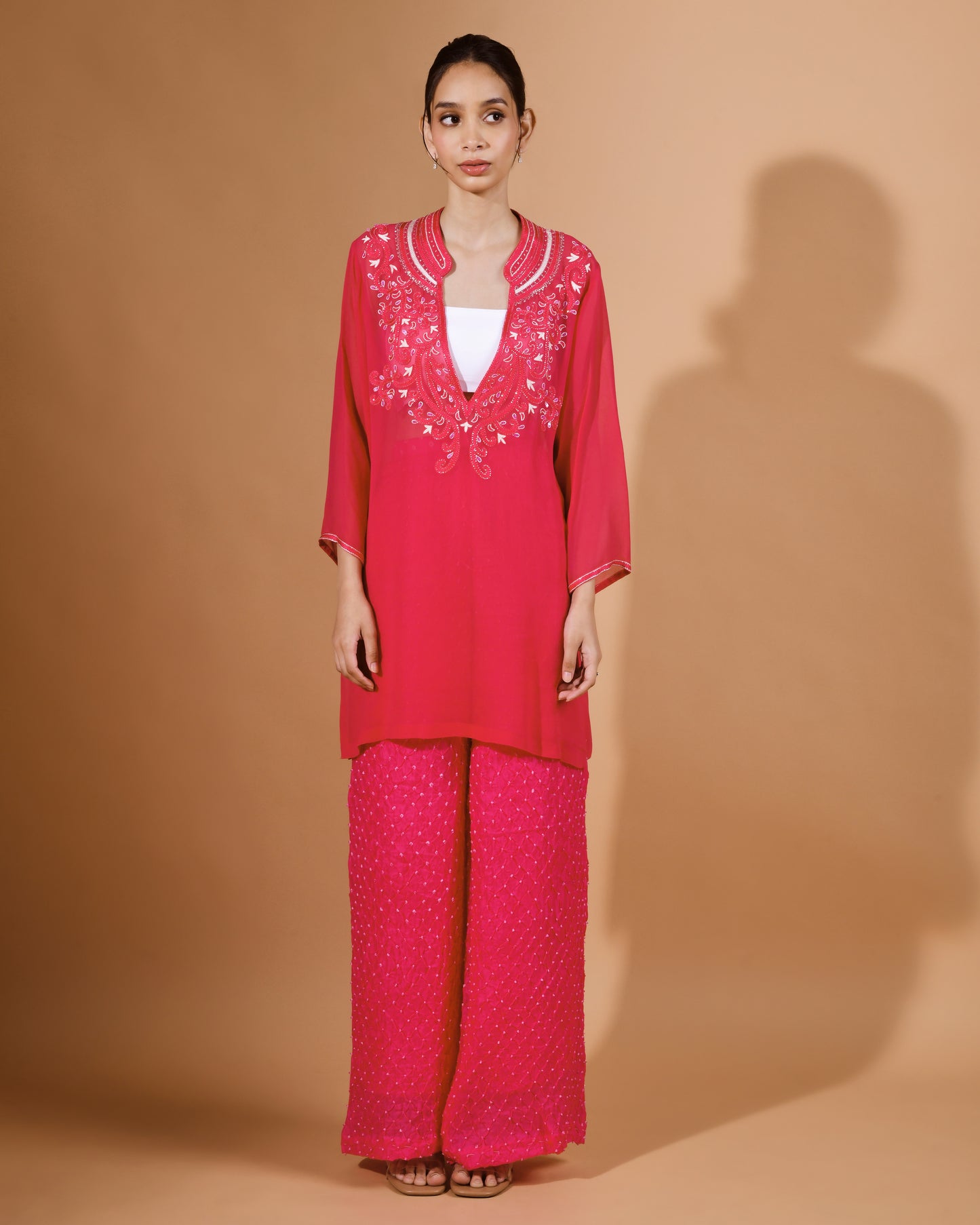 Kurti Bandhani Pant Set