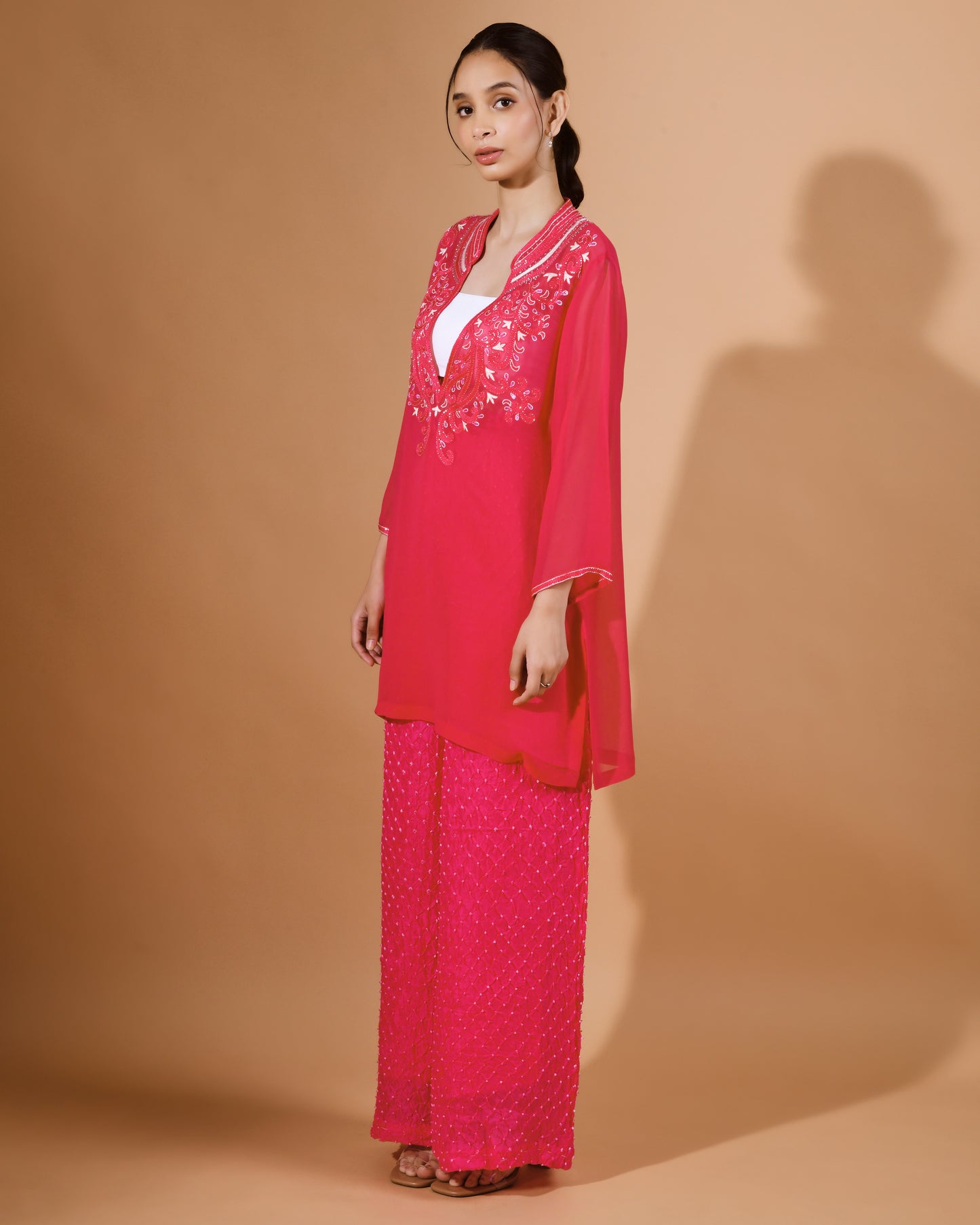 Kurti Bandhani Pant Set