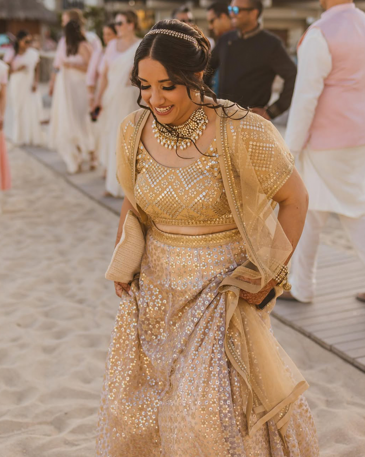 Aurelia Sequin Ghagra Set