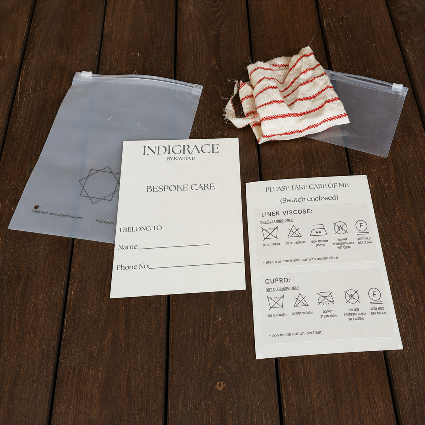 Care card + Swatch