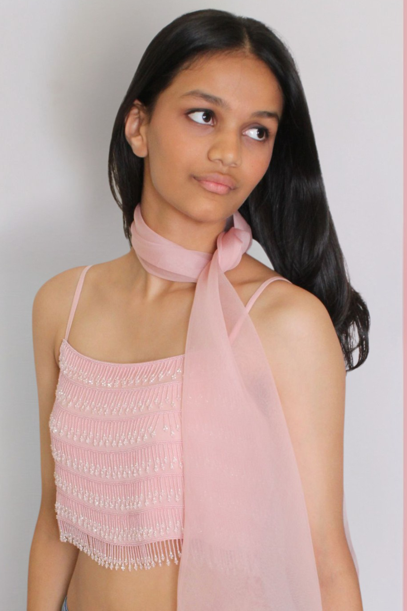 Blush Tassel Top