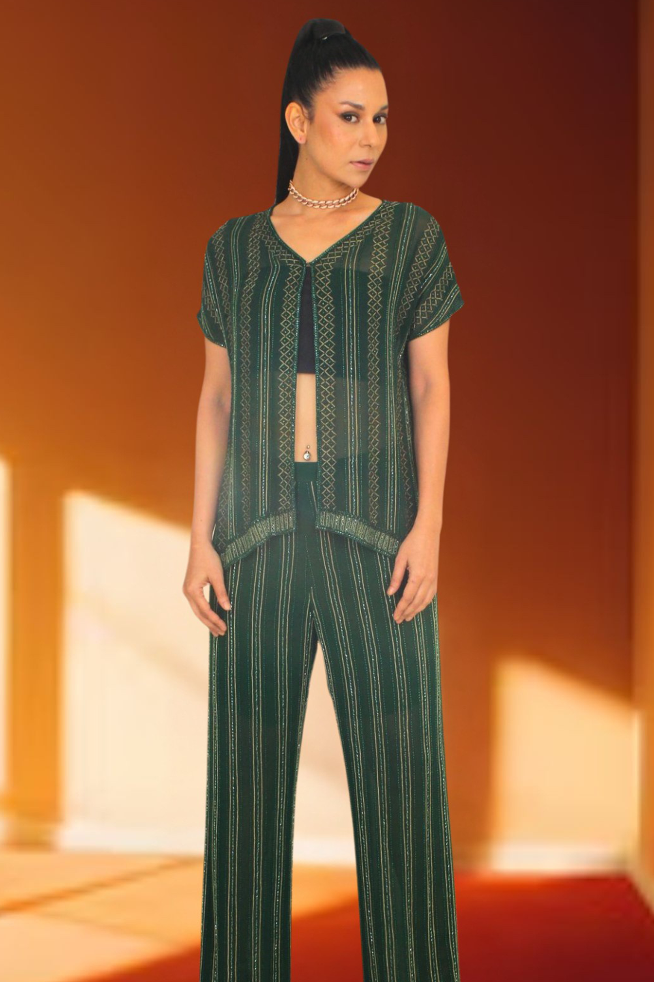 Emerald Gleam Co-ord Set