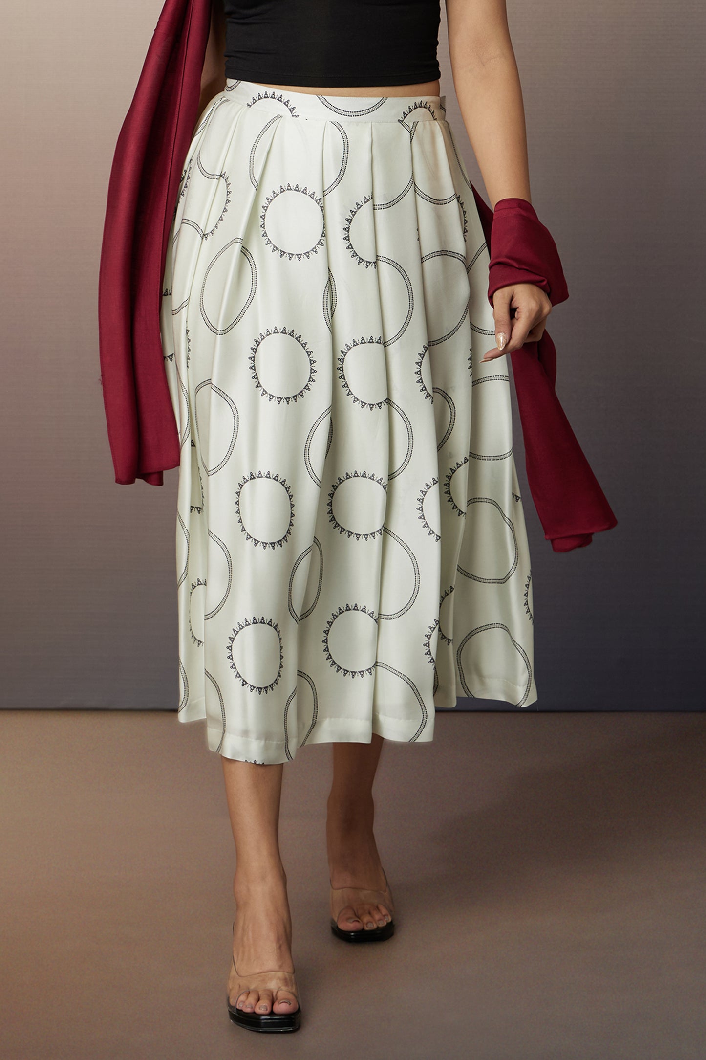 Quiet Lines Polka Skirt