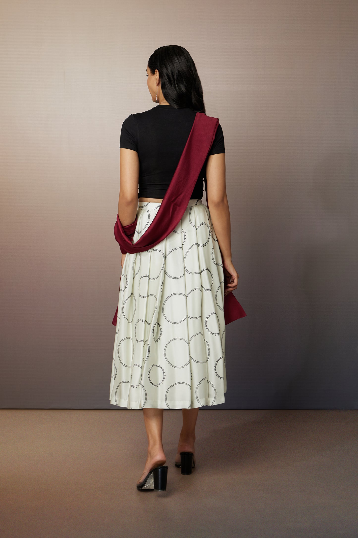 Quiet Lines Polka Skirt