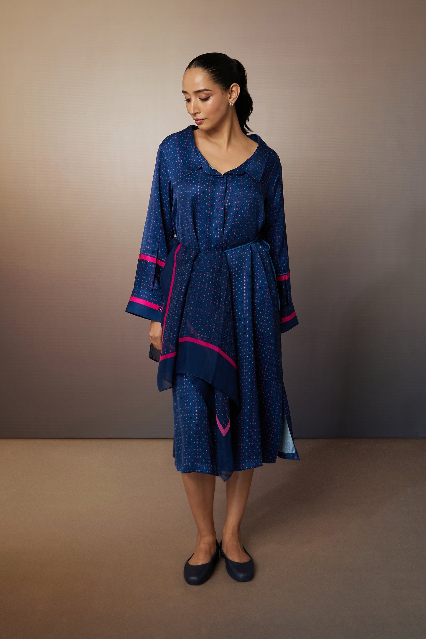 Navy Edit Shirt Dress