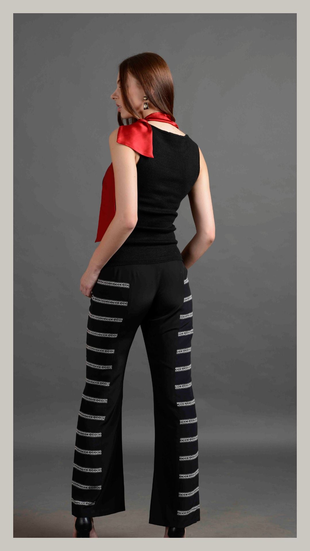 Black Stripe Trouser