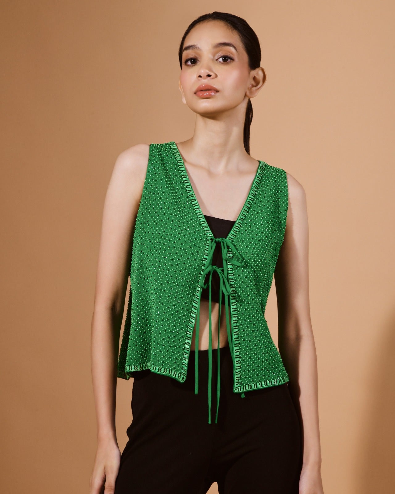 Silk Beaded Waistcoat