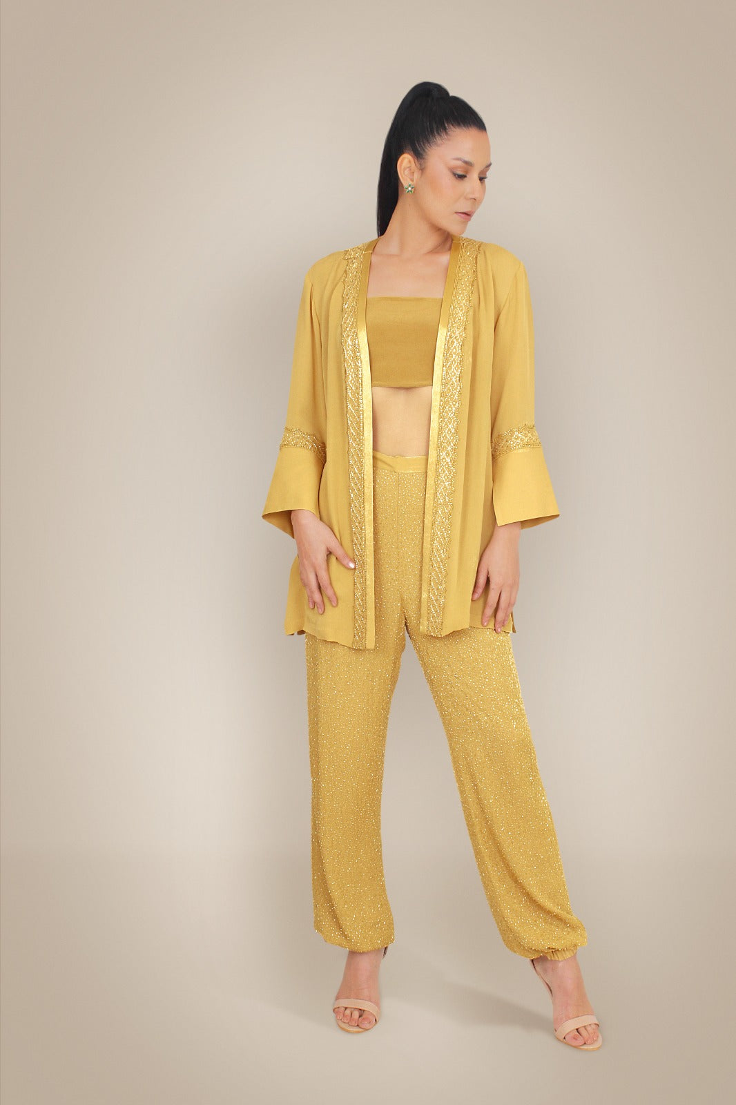 Beaded Pant Set