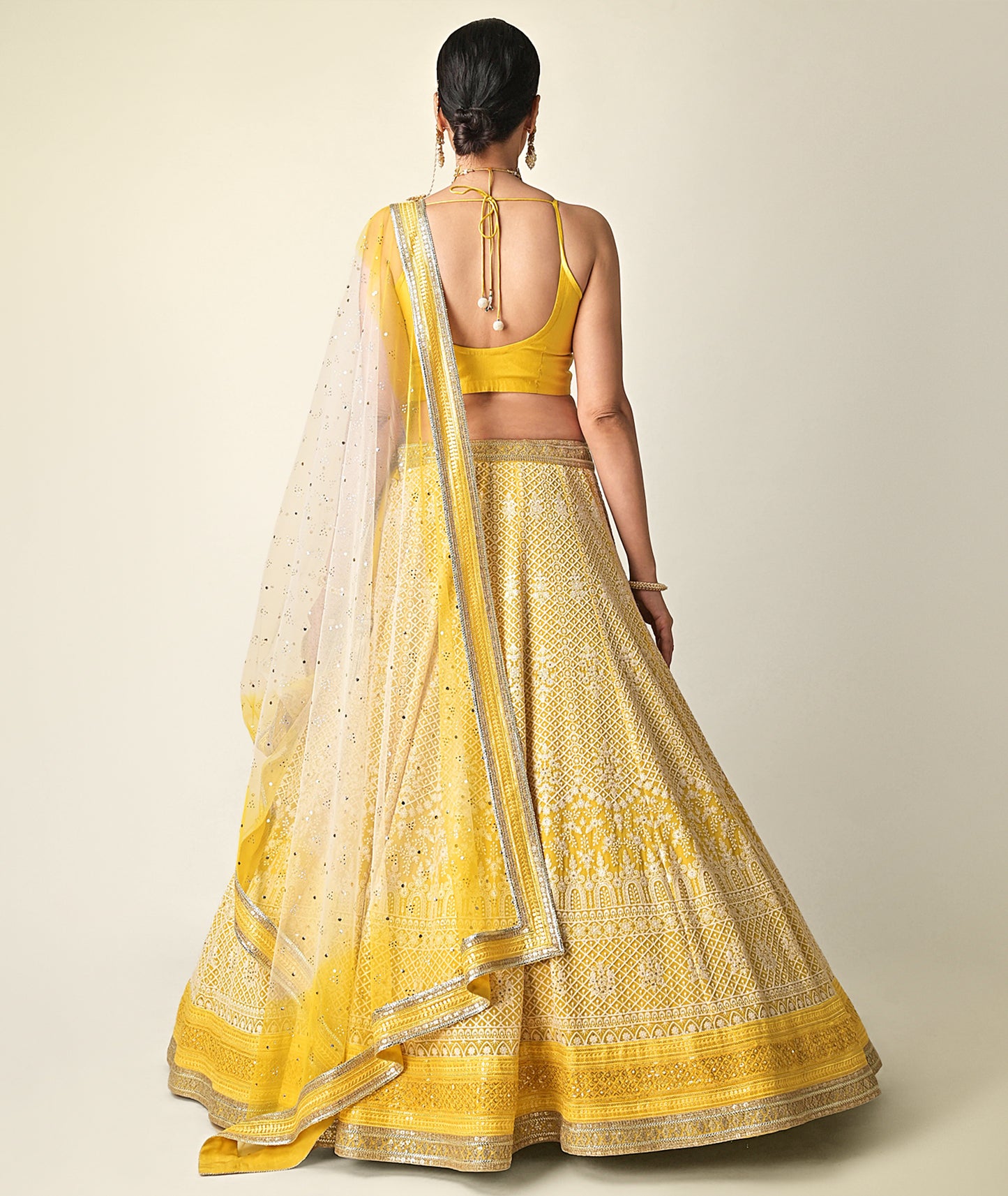 Yellow Lucknow Ghagra